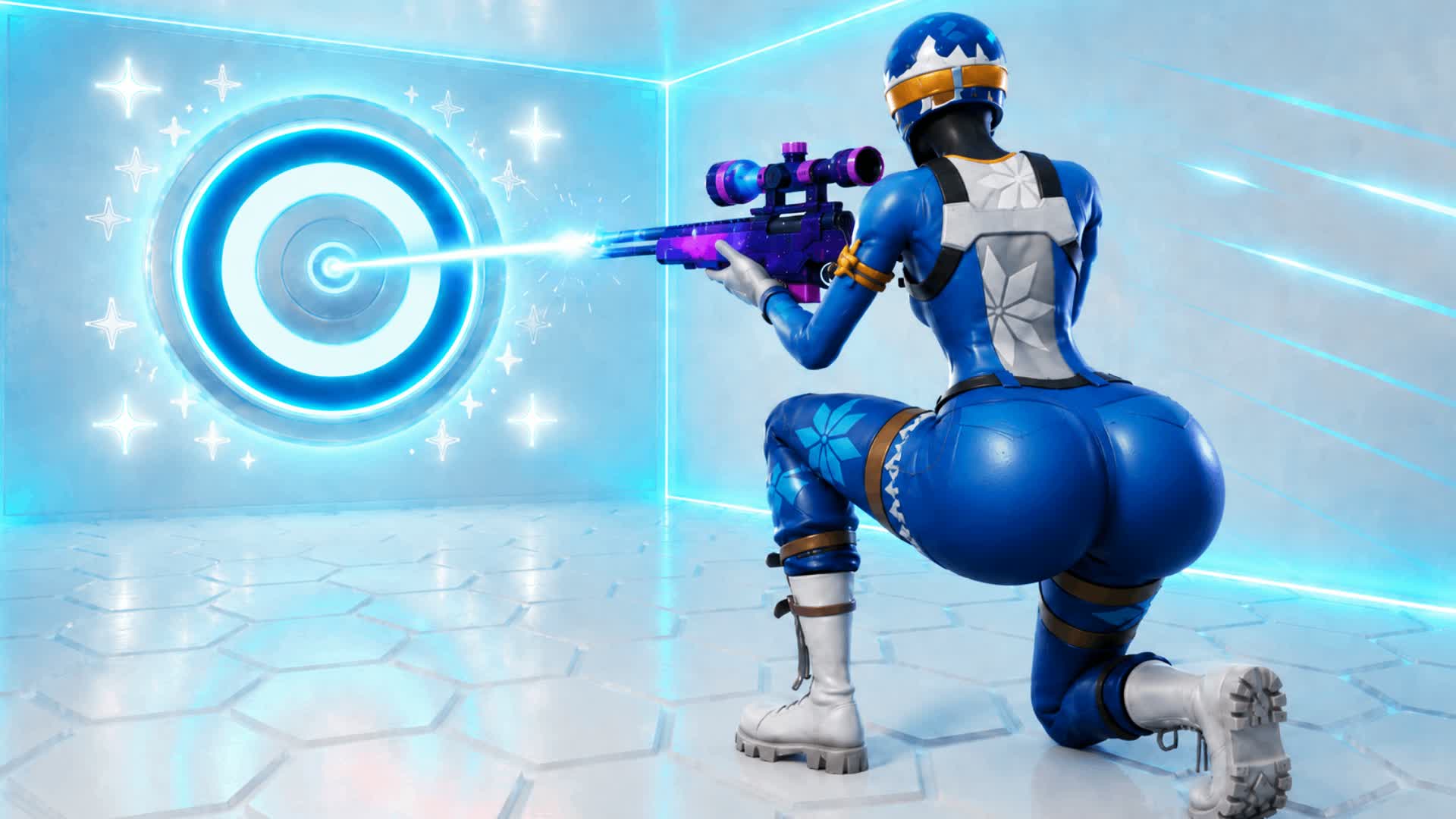 🦈🌊 DEEP SEA TRICKSHOT PARKOUR +29 🎯🔱