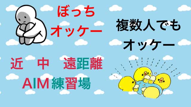 近、中、遠距離　AIM練習