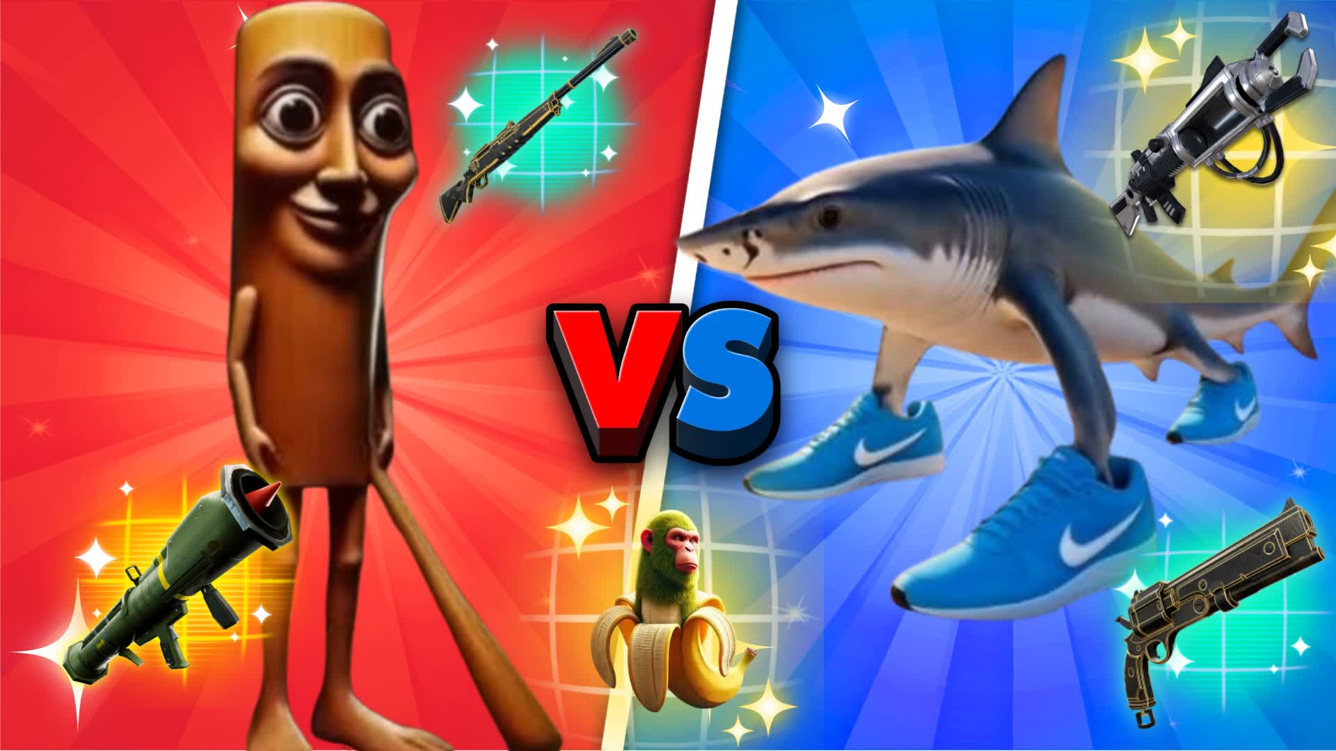 tung vs tralalero red vs blue 🔴🔵