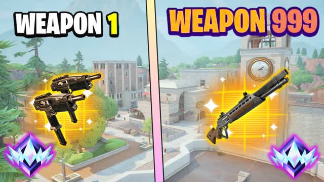 🔫 TILTED TOWERS GUN GAME ONE SHOT 🔫