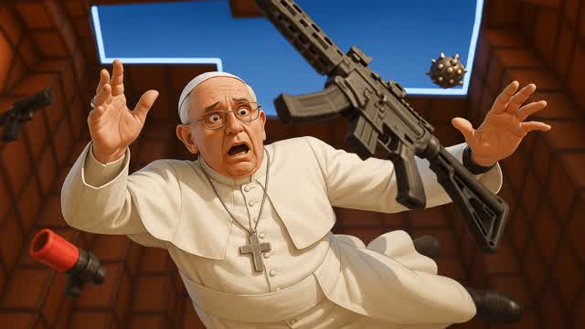 POPE FRANCIAS in THE PIT -PAPA FRANCISCO