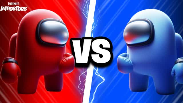 AMONG US RED VS BLUE 🔴🔵