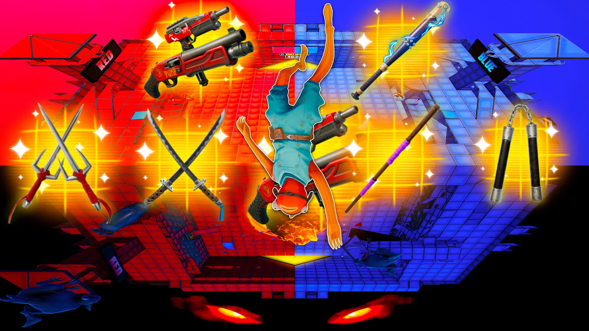 STRENGTH TMNT RED VS BLUE 🔴🔵