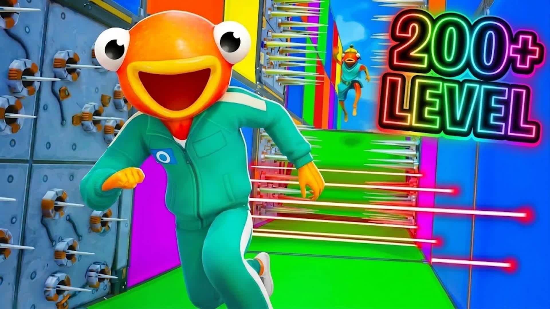 ⭐️DEATHRUN PARKOUR 200 LEVELS⭐️ — Fortnite island 1100-6843-1373 by sickz maps
