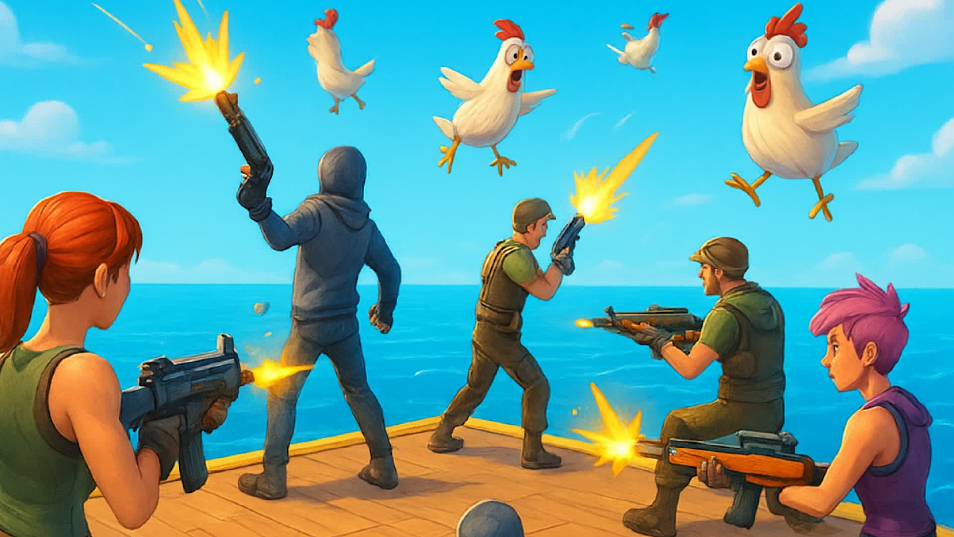 Chicken Hunt Gun Game