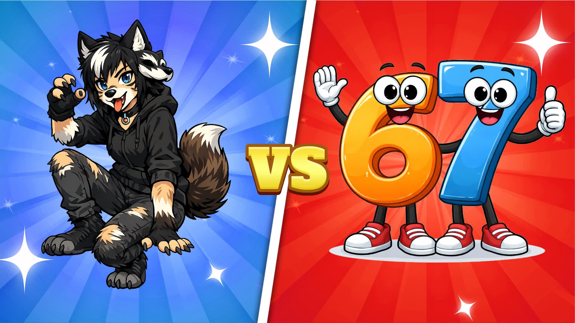 レッド対ブルー🔴🔵 - 🦊テリアン＆ミーム強化