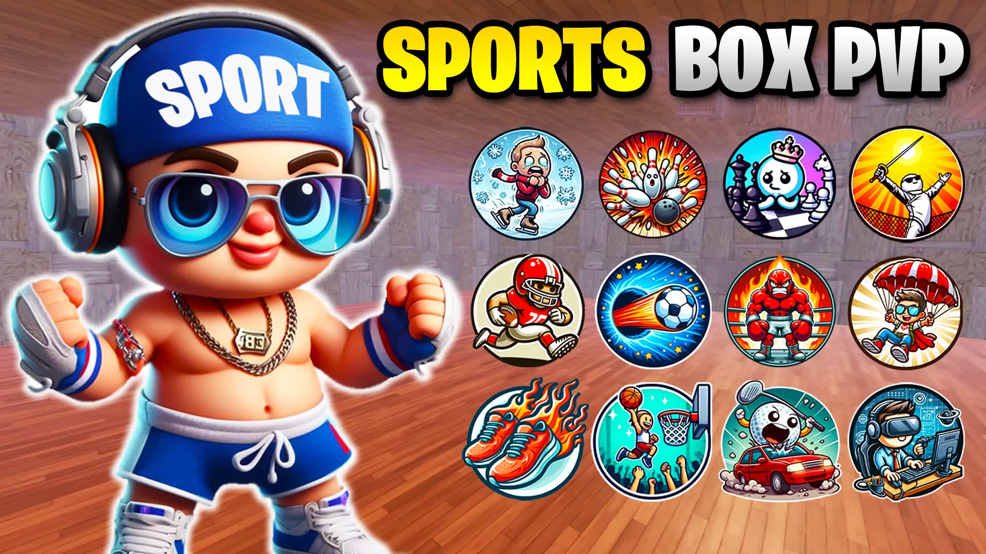 🏀 SPORTS BOX PVP 📦 194259032637 من ابتكار pbn Fortnite