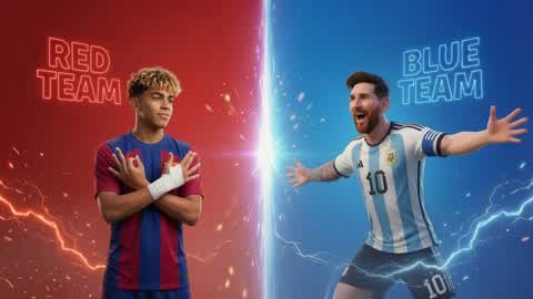 YAMAL VS MESSI ⭐ RED VS BLUE 🔴🔵