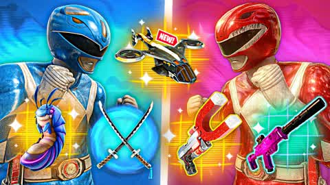 ⭐️TMNT BLUE POWER RANGERS VS RED🔴🔵