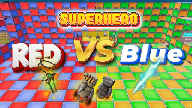 SuperHero Red Vs Blue 🔴🔵