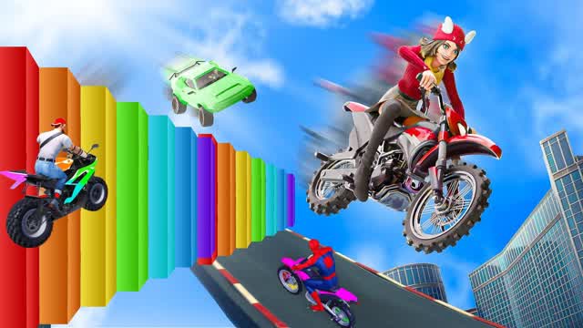 🚗 CYBERTRUCK 🔧 MEGA RAMP CAR GAMES🕹️3