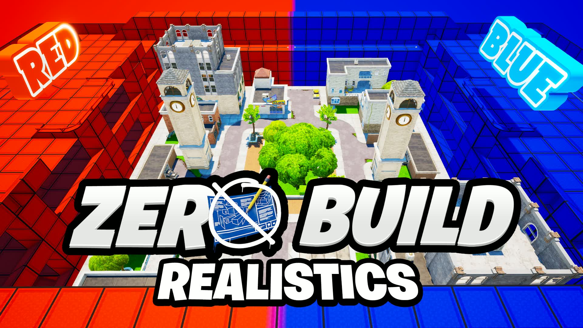 Realistics Red VS Blue Zero Build 🔴🔵