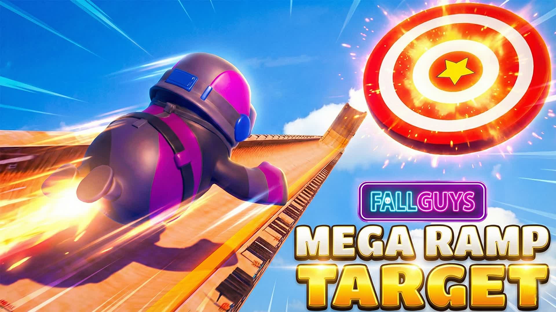 FALL GUYS MEGA RAMP TARGET 🎯