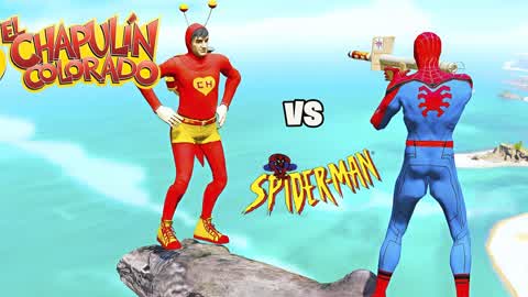 EL CHAPULIN COLORADO vs SPIDERMAN