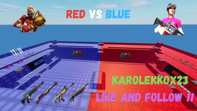 !! SUPER RED VS BLUE🟥🟦 !!