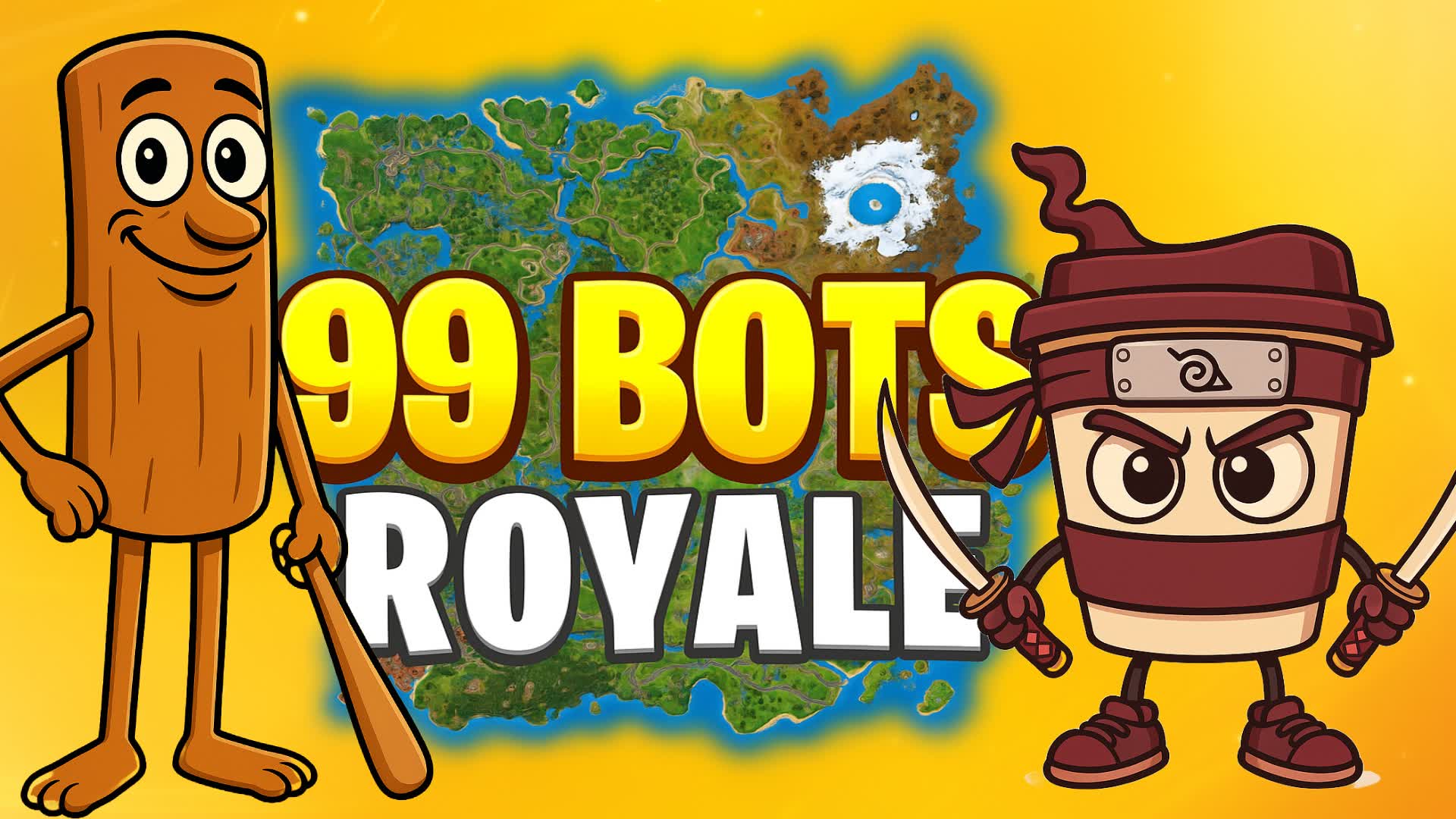 99 BOTS ROYALE 🏆 ALL GUNS FREE FOR ALL