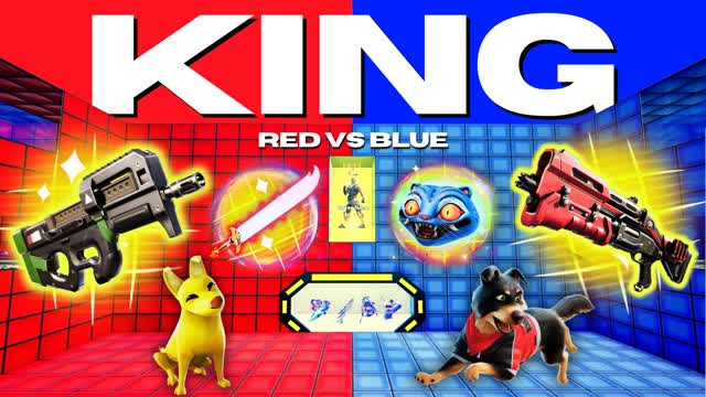 👑 KING 👑  RED VS BLUE 🔴🔵