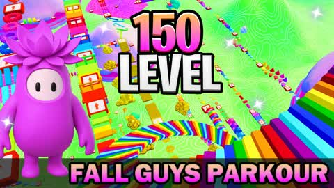 ⭐FALL GUYS OBBY PARKOUR 150+ LEVELS⭐
