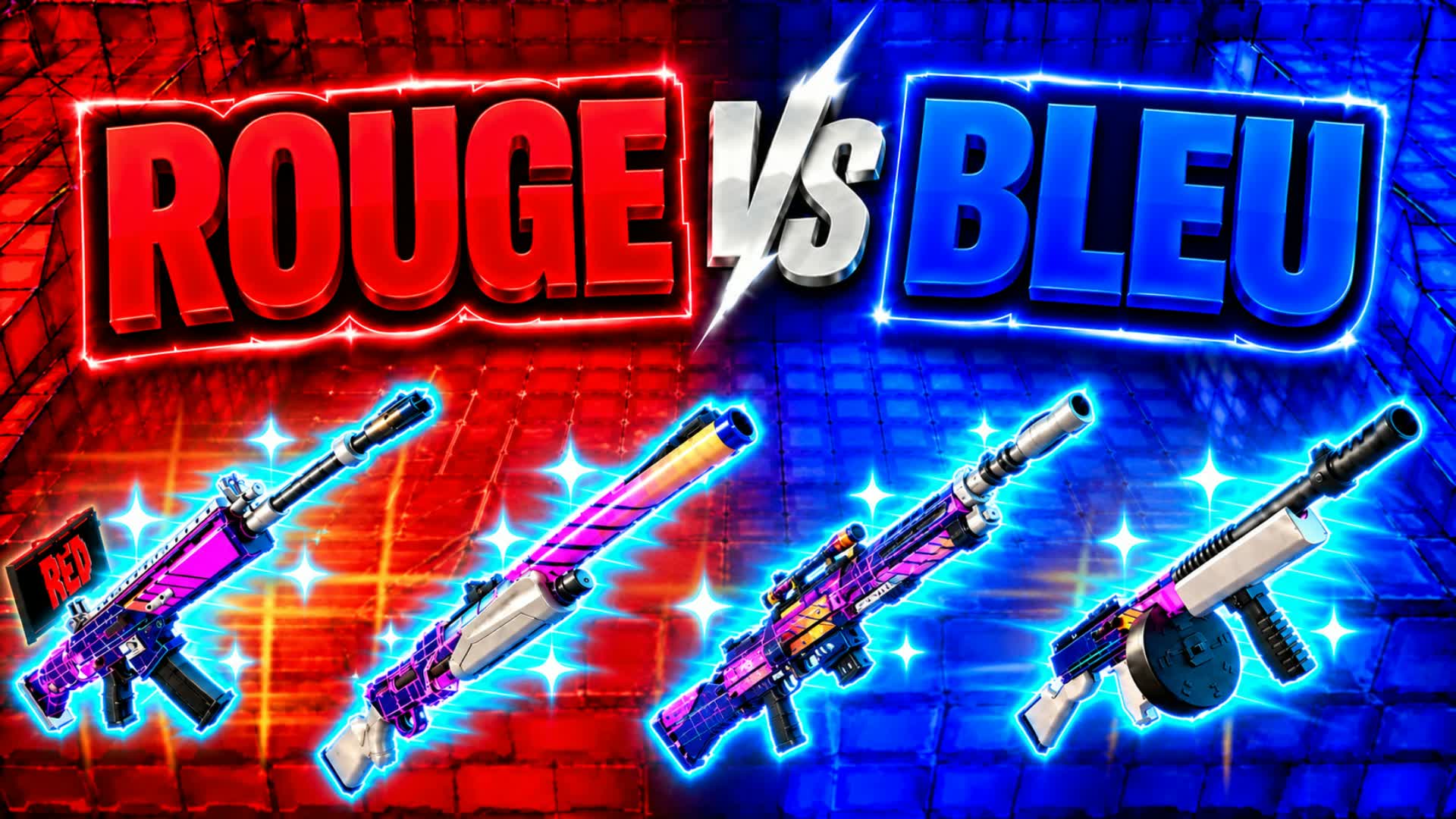 ROUGE VS BLEU 🔴🔵 *NOUVELLES ARMES 🔫*