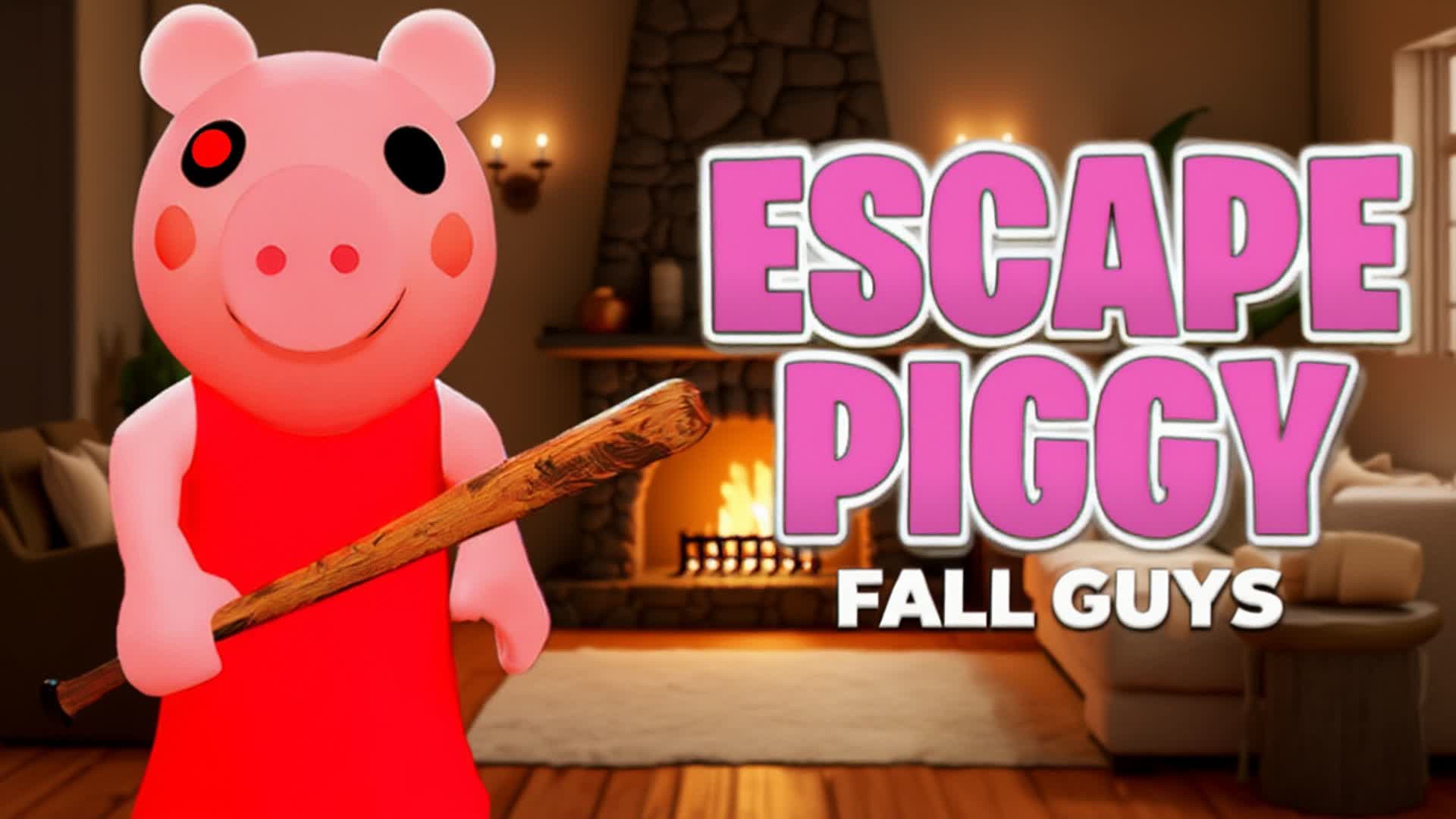 ESCAPE FROM PIGGY🚪FALL GUYS🎵