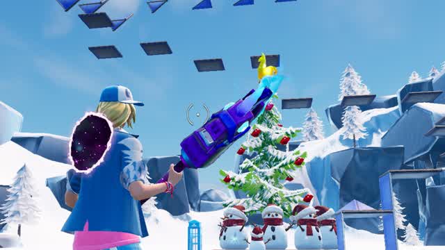 Parkour chilling in the snow