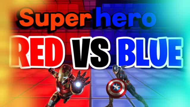 Superhero Red vs Blue