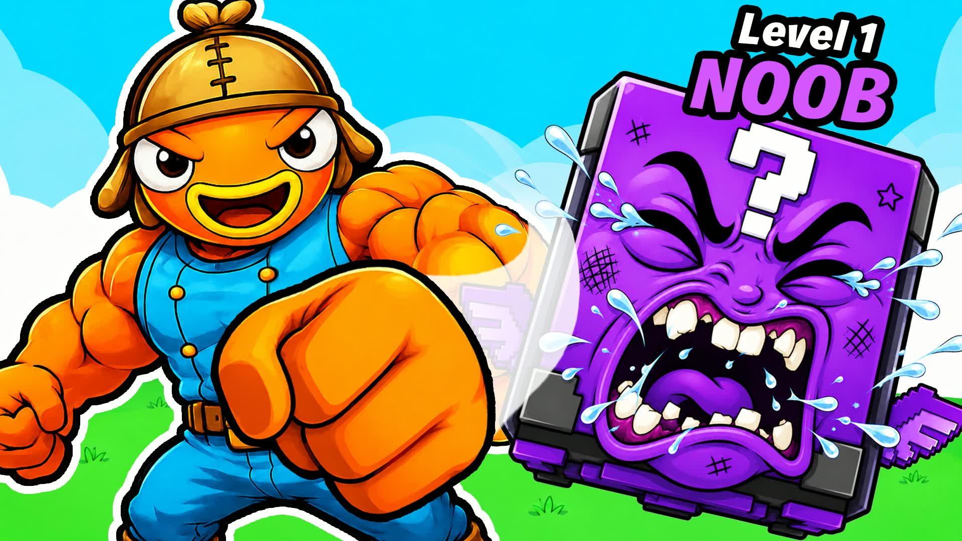 Fight a Lucky Block