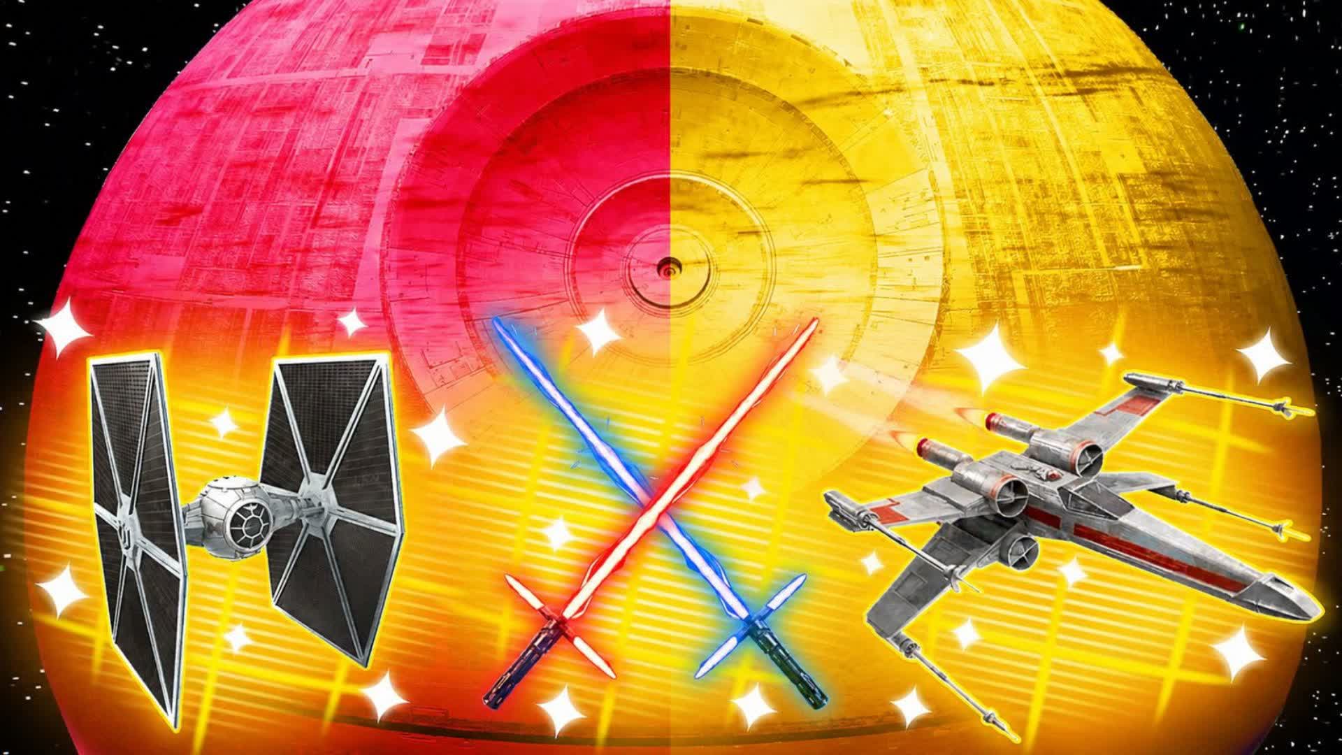 RED VS YELLOW STAR WARSS