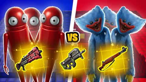 HUGGY VS BOT 🔴🔵 RED VS BLUE