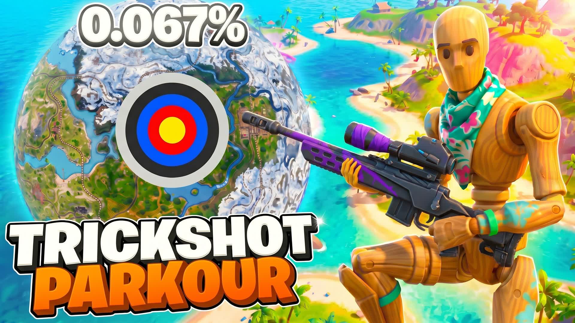 LANA TRICKSHOT PARKOUR🎯(70 LEVELS)