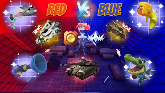 MEGA RED VS BLUE 🔴🔵| BRAINROT WEAPON