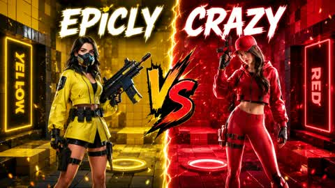 ⚔️EPICLY CRAZY🔴RED VS🟡YELLOW