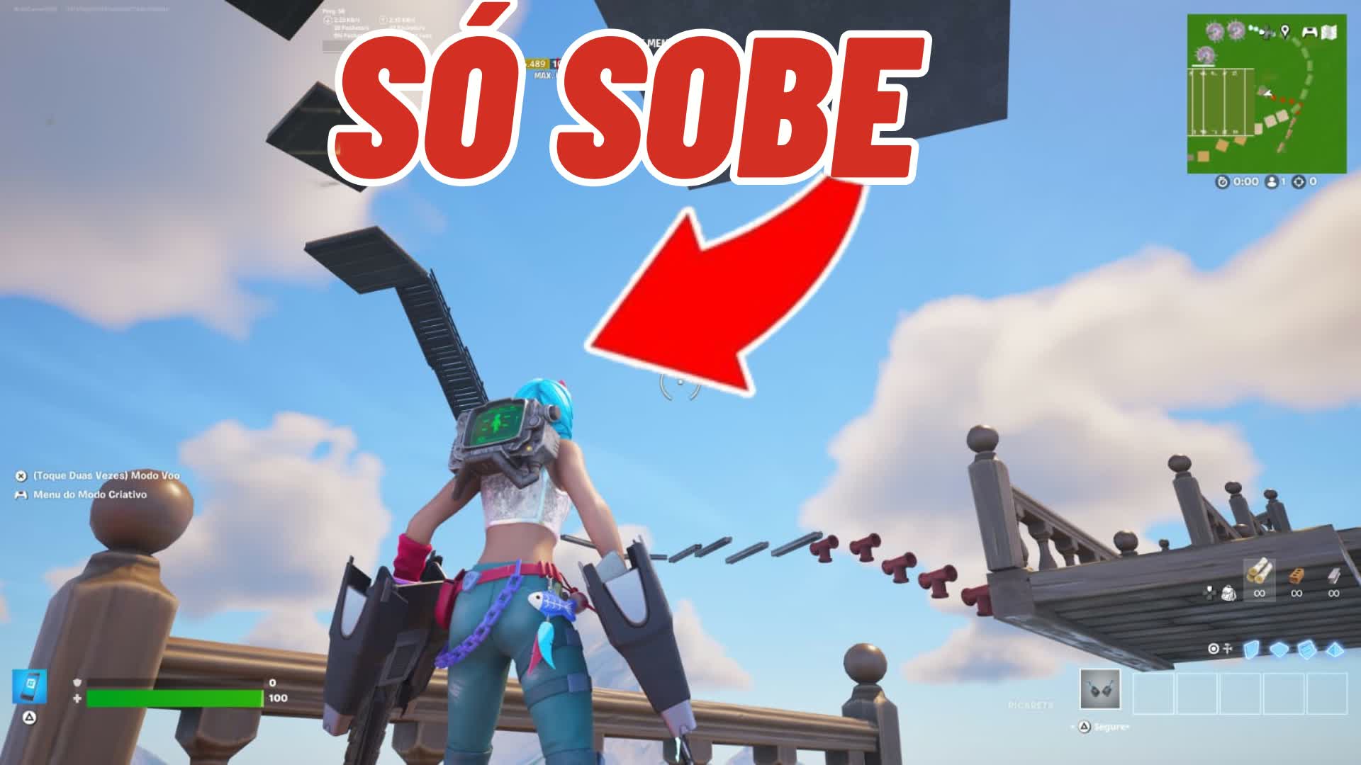 só sobe