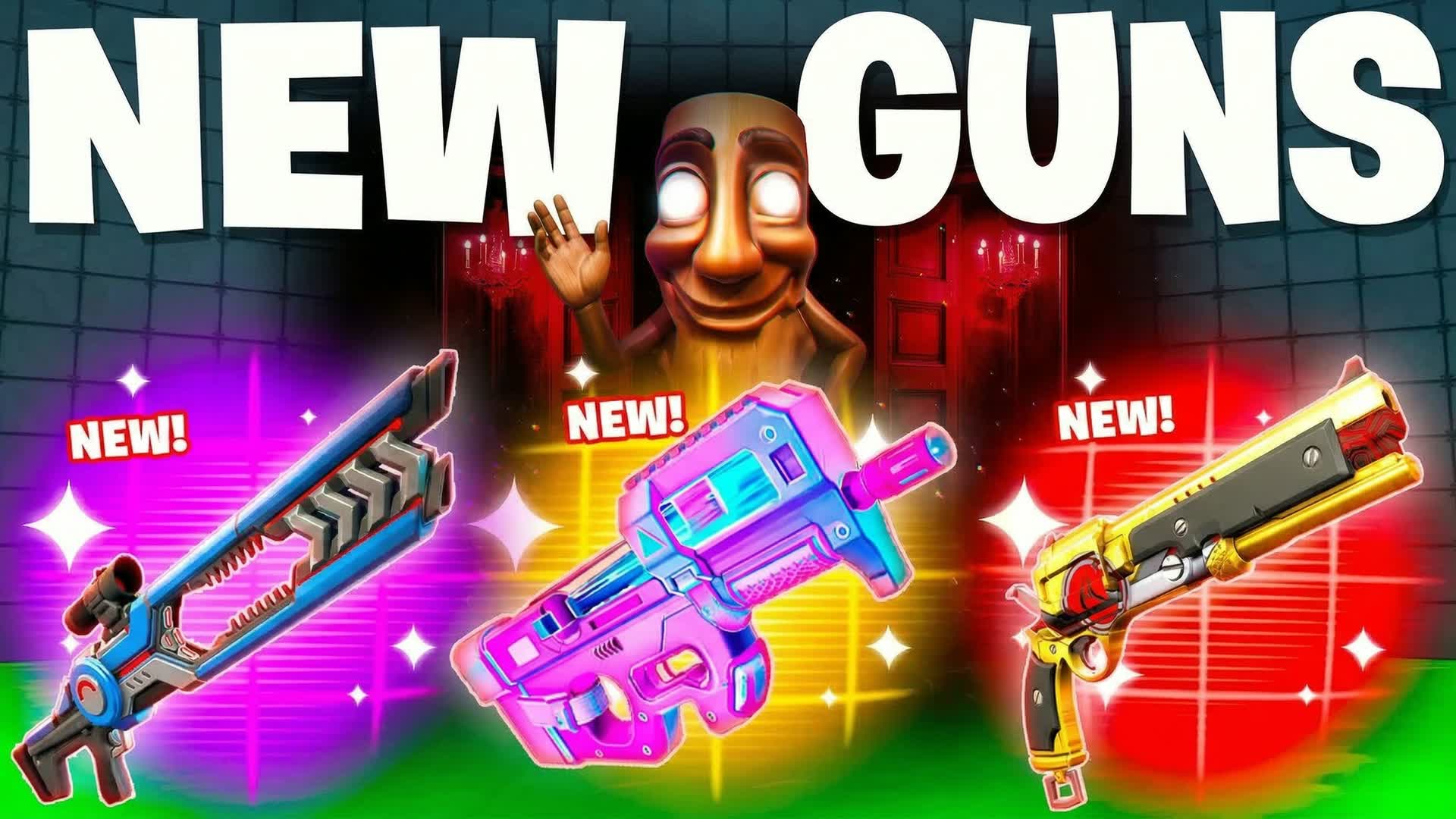 NEW MAP 1V1V1 - 全武器 & ライド