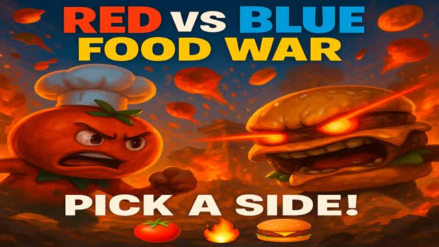 RED vs BLUE: The food war