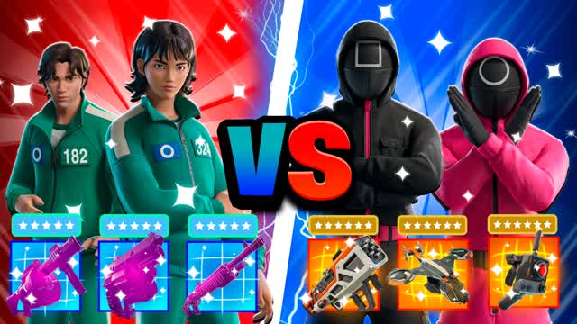 🟢🟣SQUID BATTLE: PLAYERS VS SQUID🟢🟣