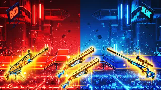 الاحمر والازرق SUPER RED VS BLUE 🔴🔵