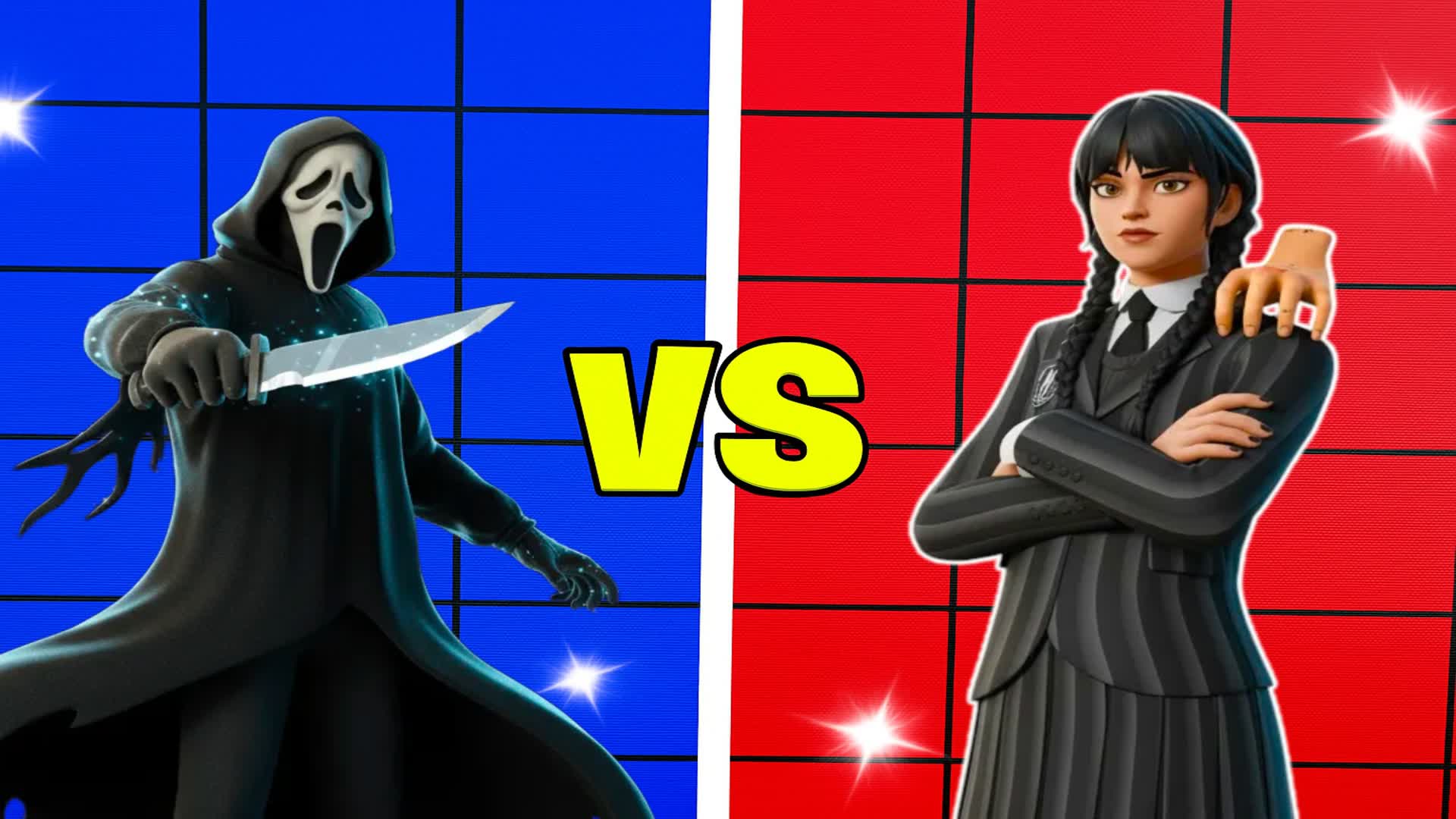 Wednesday vs Ghost Face Red vs blue 🔴🔵