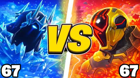 CRAZY 67 FIRE VS ICE⭐️RED VS BLUE🔴🔵AUR