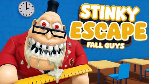 ESCAPE STINKY DETENTION FALL GUYS [OBBY]