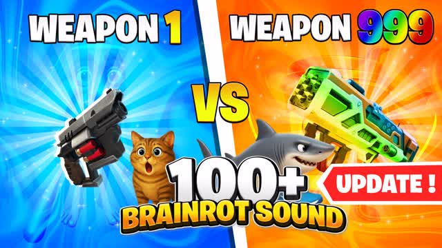 BRAINROT +100 - GUN GAME 🎯 ONE SHOT