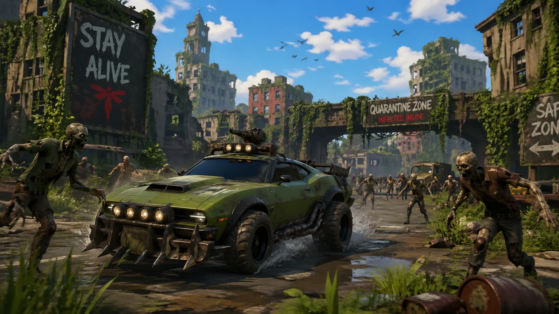Zombies Drive 🚗 FFA ⭐️ City 🧟 TMNT