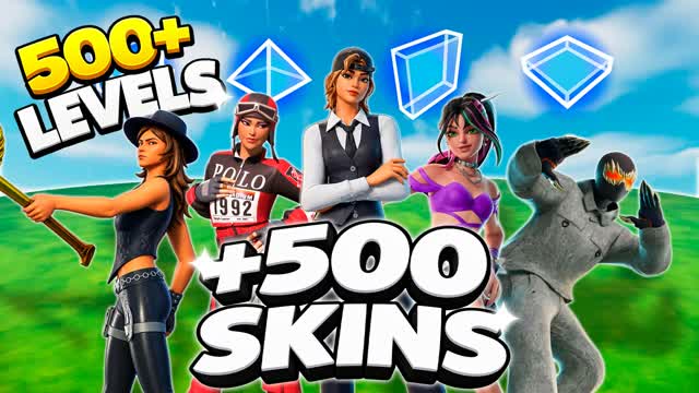 500 SKINS FREE BUILD 500+