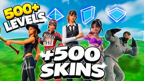 500 SKINS FREE BUILD 500+