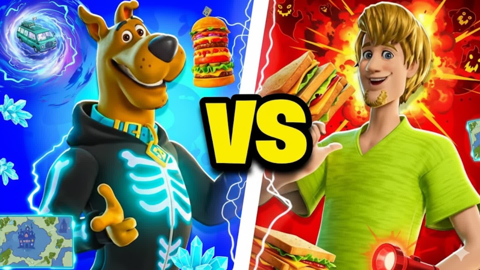 CRAZY SCOOBY DOO VS SHAGGY RED VS BLUE
