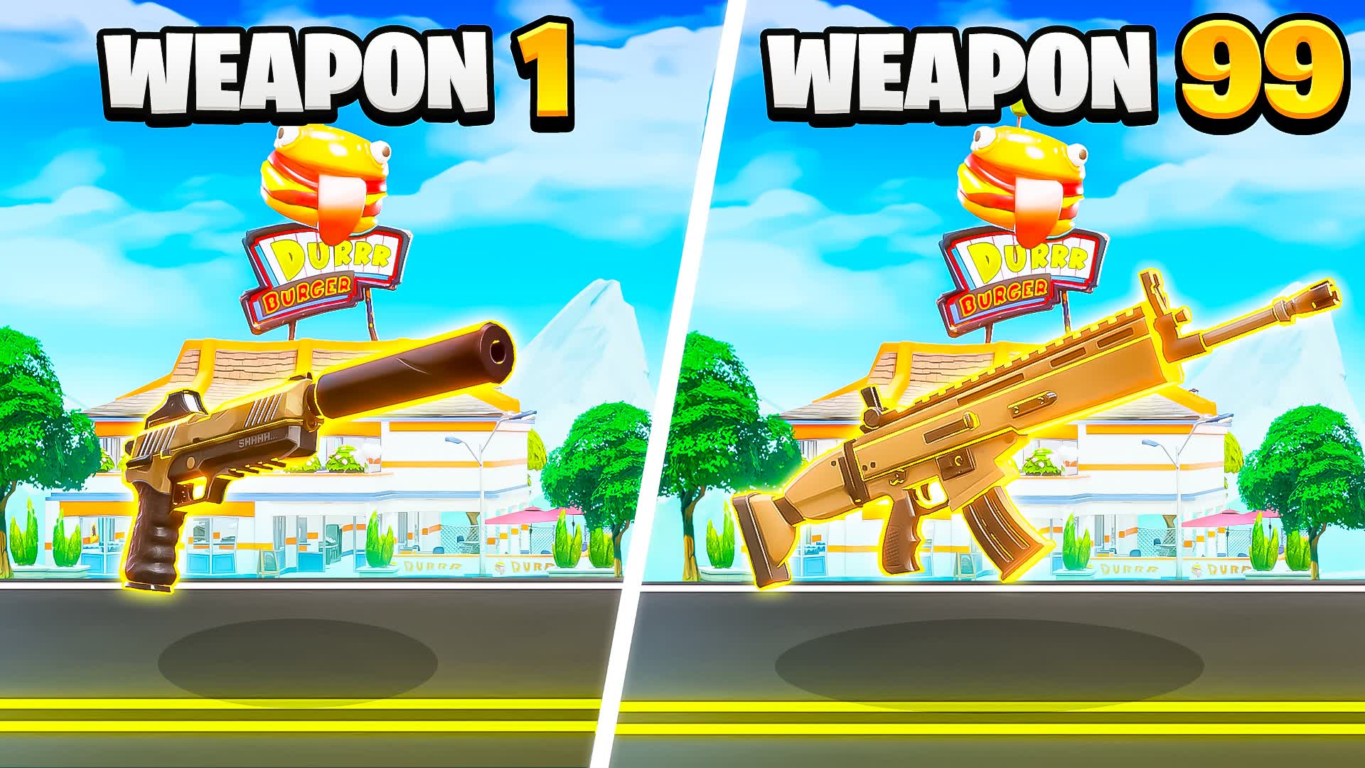 BURGER GOLD GUN GAME 🍔