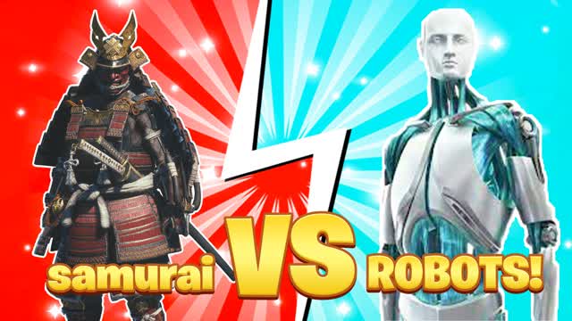 Capture 1 â Samurai VS ROBOTS Red VS Blue!đ±đŽđ”
