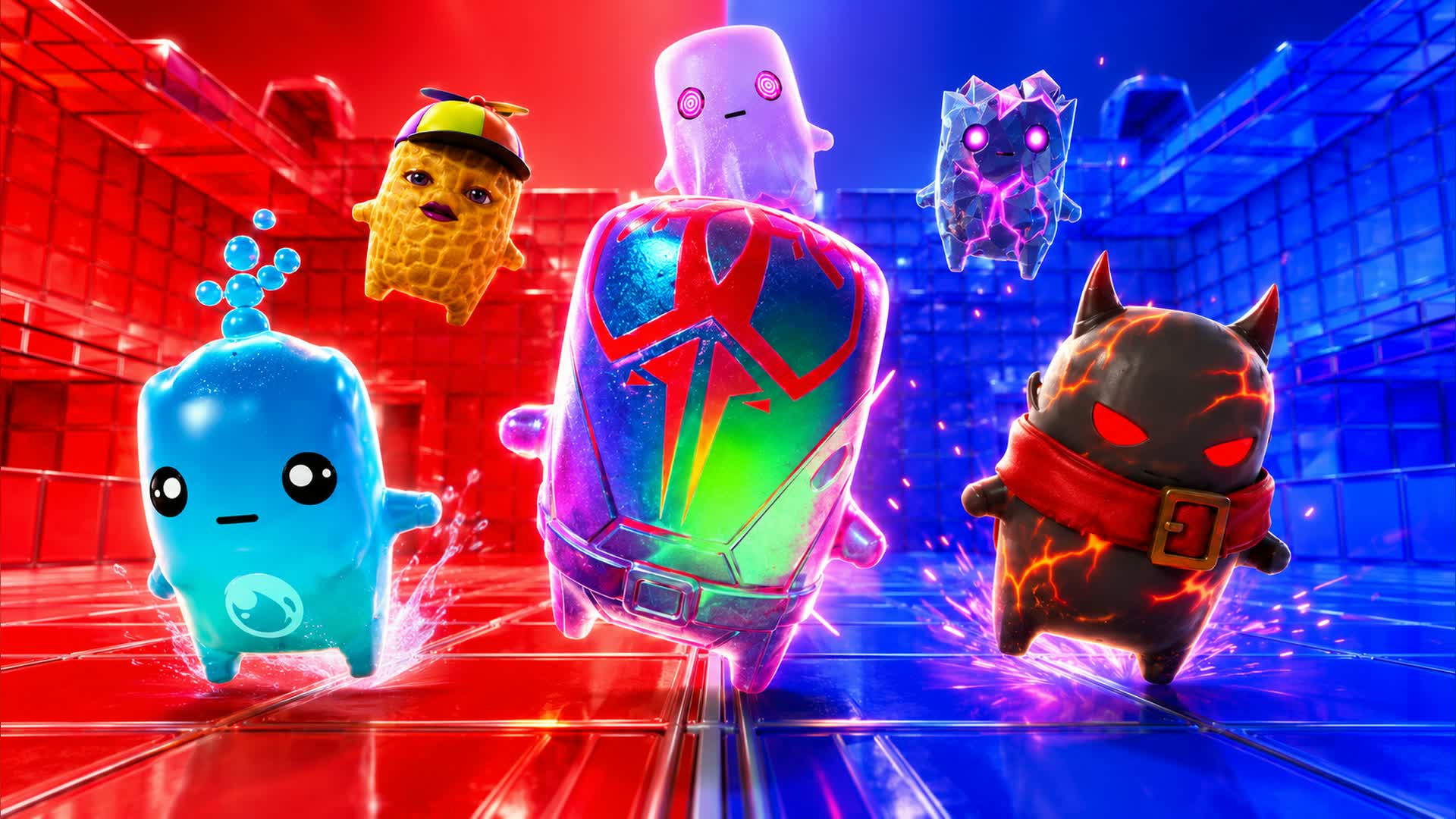 BLUE VS RED PRIME FIRE 🔵🔴