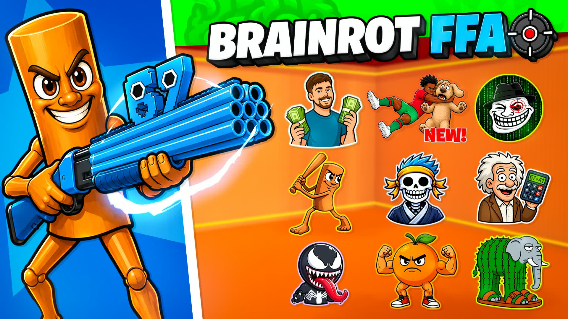 1v1v1 Brainrot Box PvP
