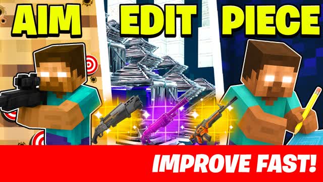 HEROBRINE Aim Edit Piece & 1v1 PRACTICE